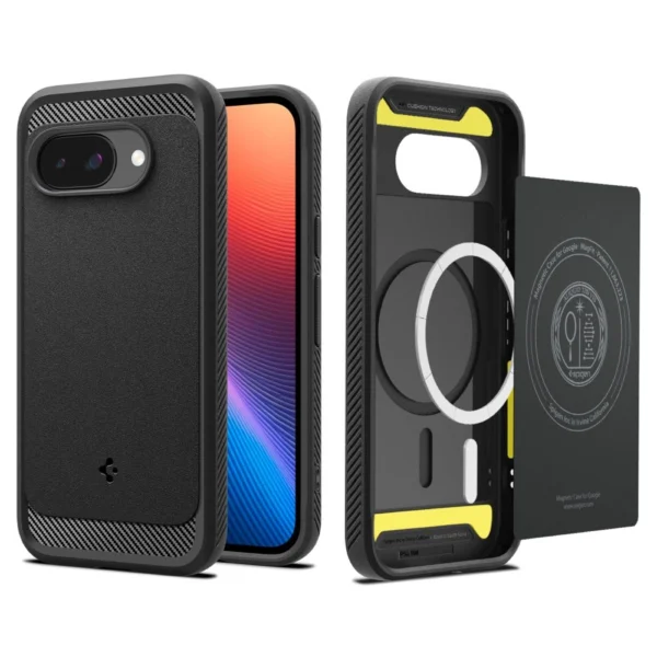 Spigen Rugged Armor Mag MagSafe Case for Google Pixel 9A - Matte Blackeng