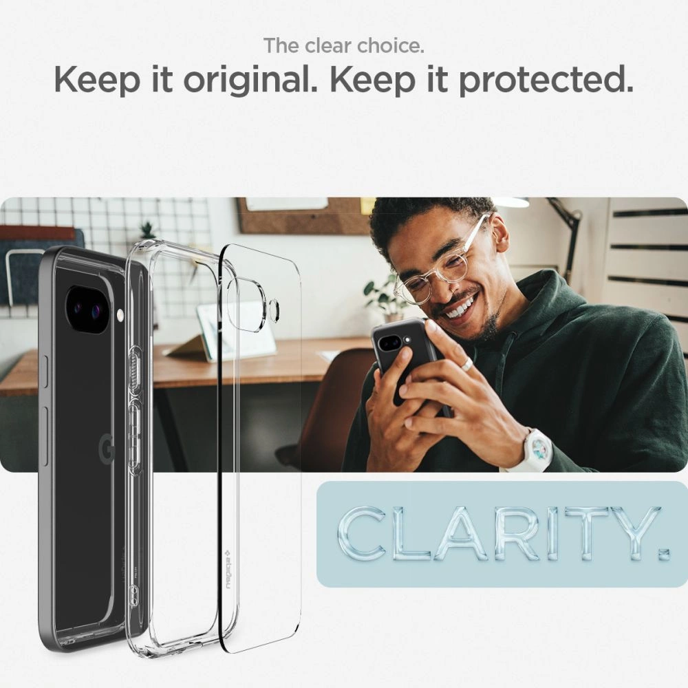 Spigen Ultra Hybrid Case for Google Pixel 9A - Cleareng
