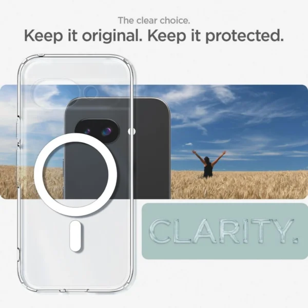Spigen Ultra Hybrid Mag MagSafe Case for Google Pixel 9A - Clear/Whiteeng