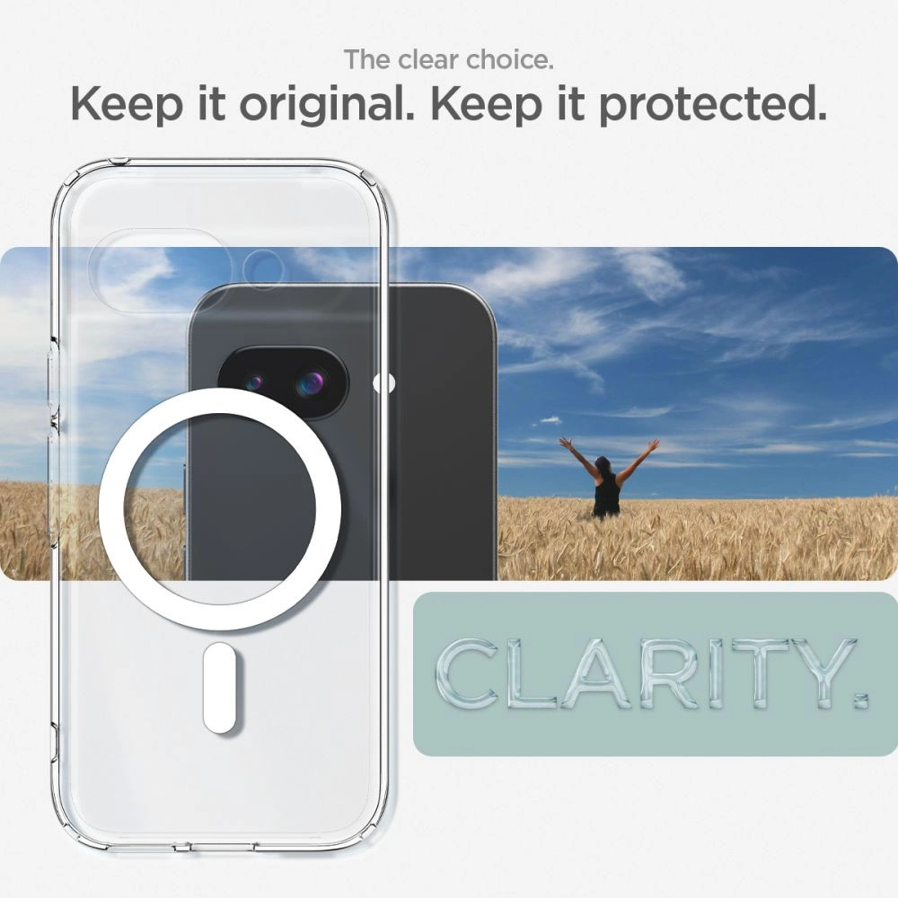 Spigen Ultra Hybrid Mag MagSafe Case for Google Pixel 9A - Clear/Whiteeng