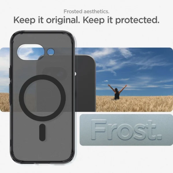 Spigen Ultra Hybrid Mag MagSafe Case for Google Pixel 9A - Clear Blackeng