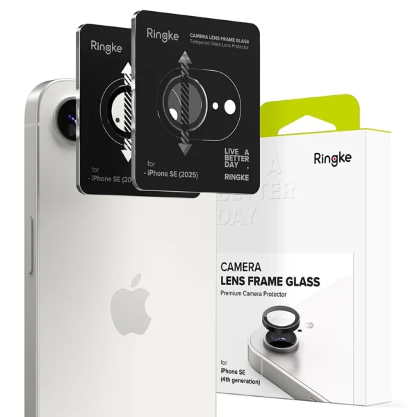 Ringke Camera Frame Protector 2-pack for iPhone 16e - Blackeng
