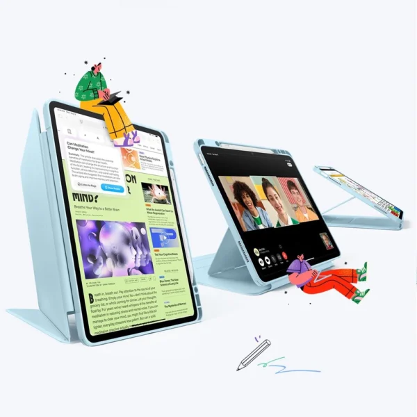 ESR Flip Hybrid Case for iPad Air 13" 1 / 2 - Blueeng