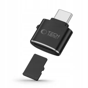 Tech-Protect UltraBoost microSD card reader adapter with USB-C - blackeng