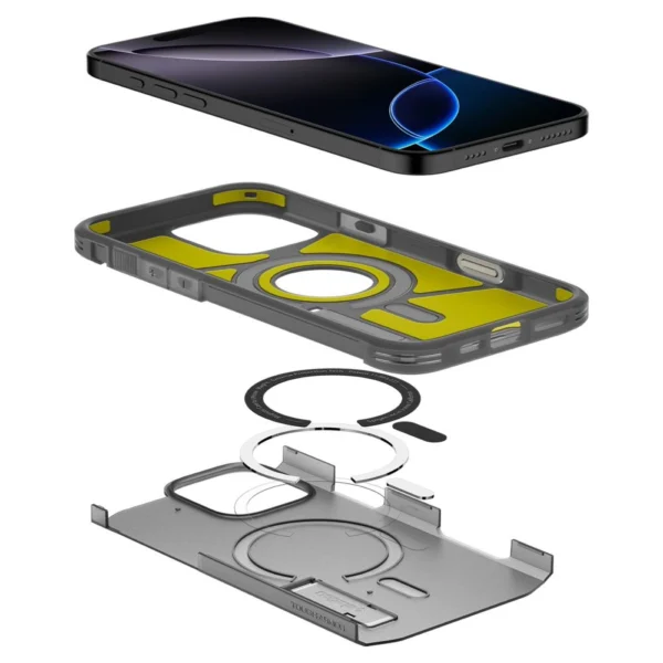 Spigen Tough Armor "T" Mag MagSafe case for iPhone 16 Pro - blackeng