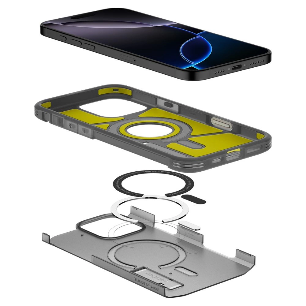 Spigen Tough Armor "T" Mag MagSafe case for iPhone 16 Pro - blackeng