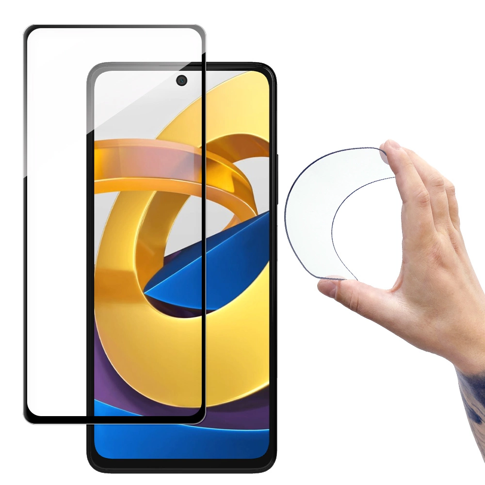 Wozinsky Full Cover Flexi Nano Glass Film Tempered Glass With Frame Xiaomi Poco M4 Pro 5G Transparenteng