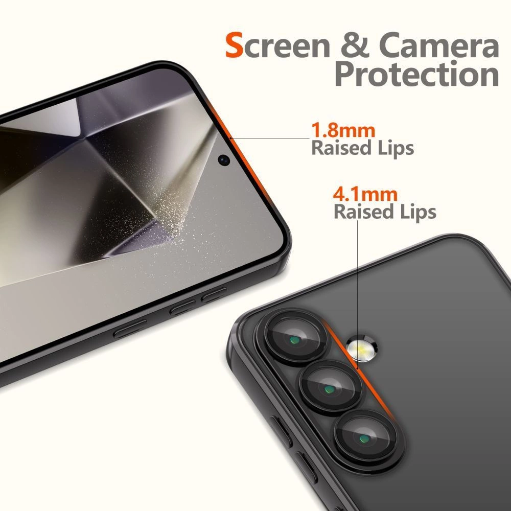 Tech-Protect MagFlex MagSafe Case for Samsung Galaxy A56 5G - Clear Blackeng