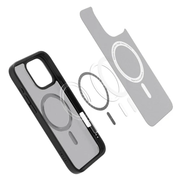 Spigen Ultra Hybrid Mag Case with MagSafe for iPhone 16 Pro - Blackeng