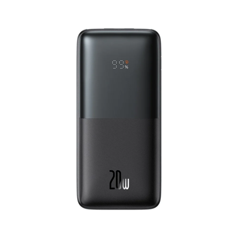 Baseus Bipow Pro Power Bank 10000mAh 20W black with USB Type A - USB Type C 3A 0.3m cable (PPBD040201)eng