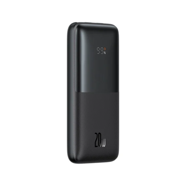 Baseus Bipow Pro Power Bank 10000mAh 20W black with USB Type A - USB Type C 3A 0.3m cable (PPBD040201)eng