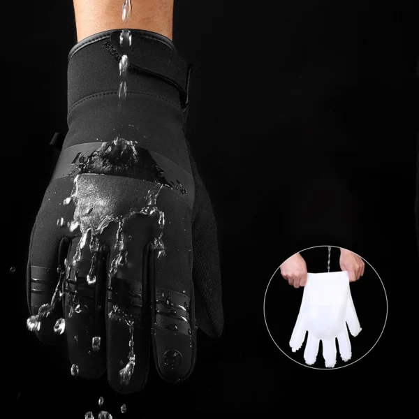 Insulated sports phone gloves (size M) - blackeng