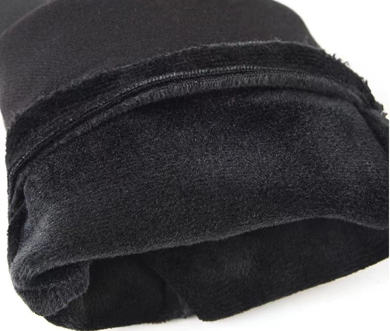 Women's windproof telephone gloves - black and pinkeng