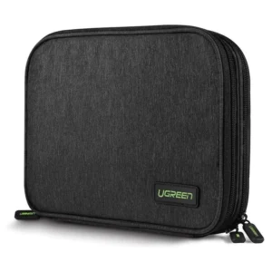 Ugreen case box for hard drive HDD SSD phone cables accessories 24.5 x 17.5 x 5 cm gray (50147 LP149)eng