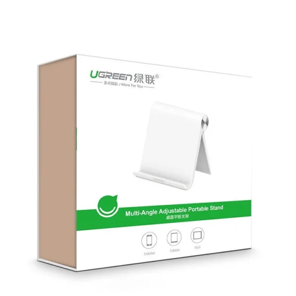 Ugreen LP115 30485 120 x 107 mm desk stand for tablet / phone 4.7-11" - whiteeng