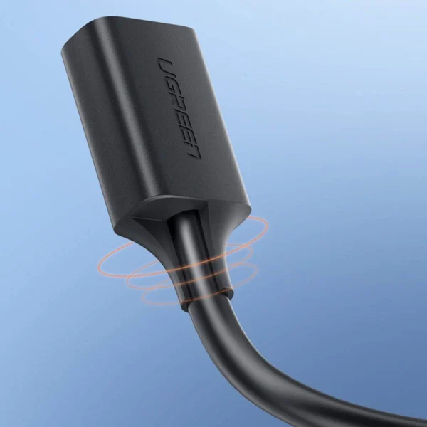 Ugreen USB-A (male) - USB-A (female) adapter extension cable USB 3.0 5Gb/s 0.5m black (US129)eng