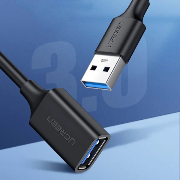 Ugreen USB-A (male) - USB-A (female) adapter extension cable USB 3.0 5Gb/s 0.5m black (US129)eng