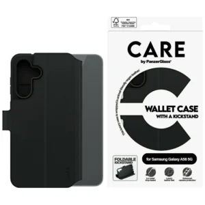 CARE by PanzerGlass Feature Wallet Kickstand Case for Samsung Galaxy A56 5G - Blackeng