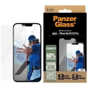 PanzerGlass Classic Fit Tempered Glass for iPhone 16e - Cleareng