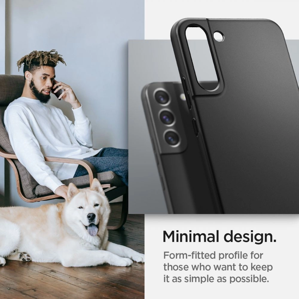 Spigen Thin Fit Case for Samsung Galaxy S22 - Blackeng
