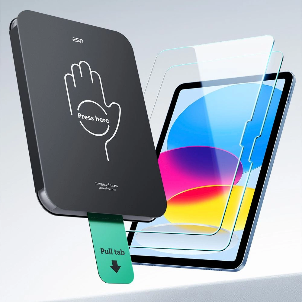 ESR UltraFit Tempered Glass 2-pack for iPad 10.9" 2022 (10th gen.) / 11" 2025 (11th gen.)eng