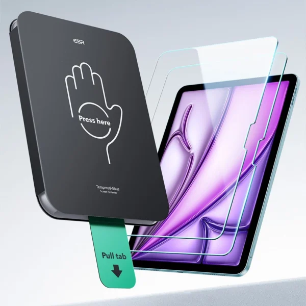 ESR UltraFit Tempered Glass 2-pack for iPad Air 11" 6 / 7 (2024 / 2025)eng