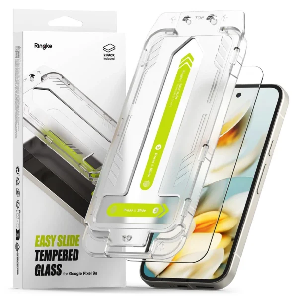 Ringke Easy Slide 2-pack tempered glass for Google Pixel 9Aeng