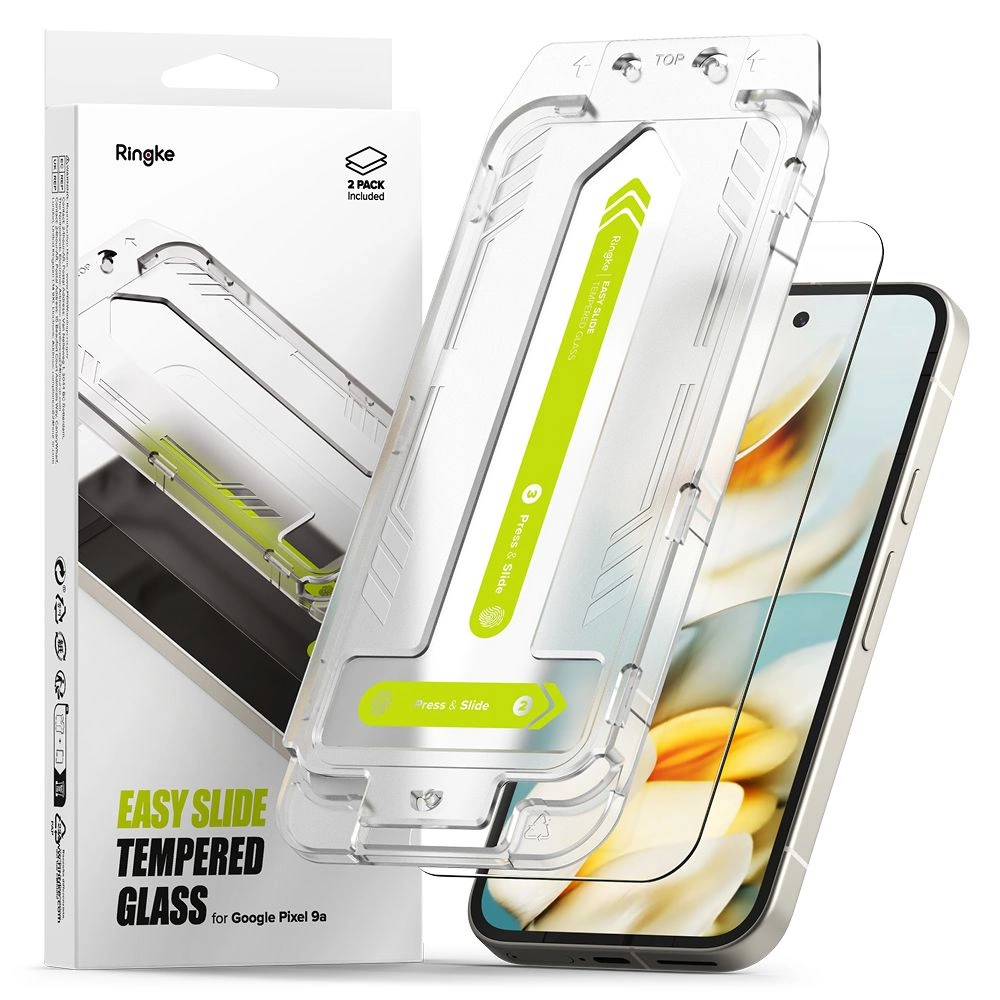 Ringke Easy Slide 2-pack tempered glass for Google Pixel 9Aeng