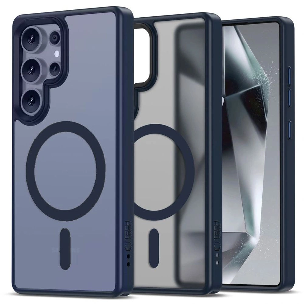 Tech-Protect MagMat MagSafe Case for Samsung Galaxy S25 Ultra - Clear Blueeng