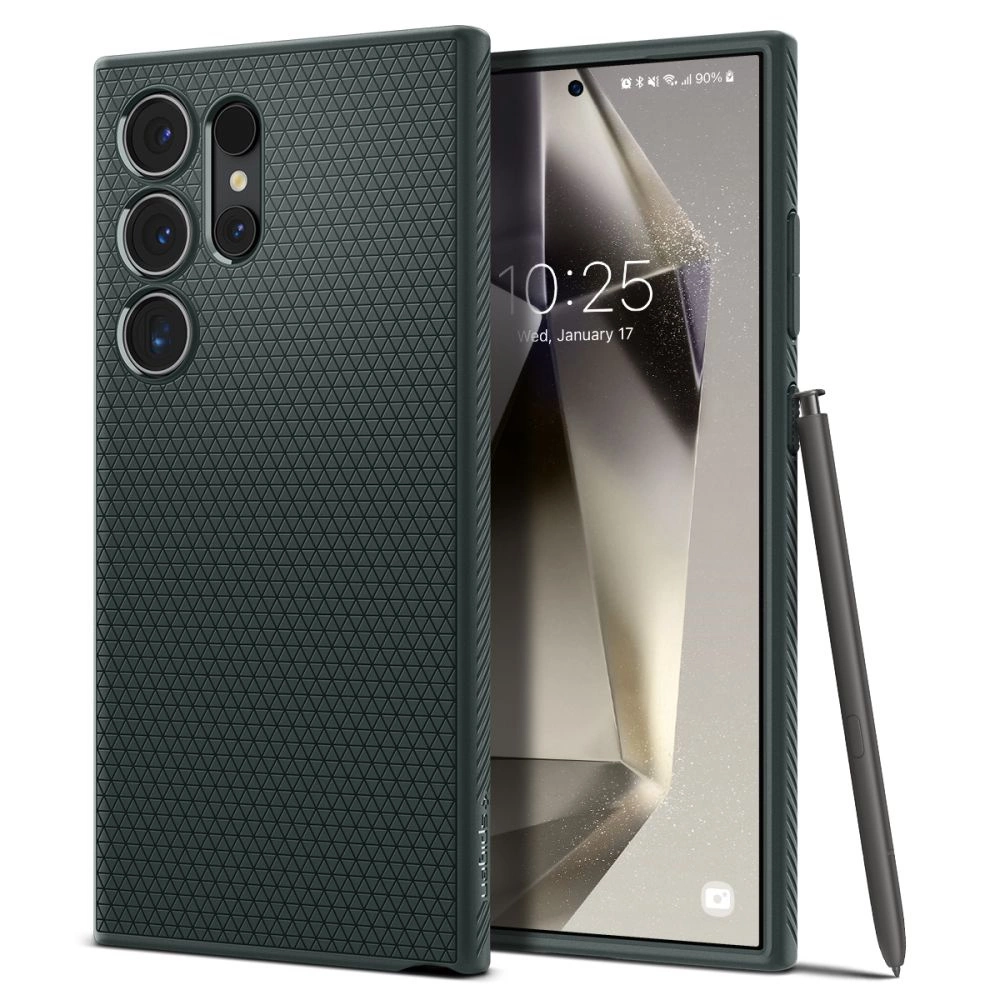 Spigen Liquid Air Case for Samsung Galaxy S24 Ultra - Dark Greeneng
