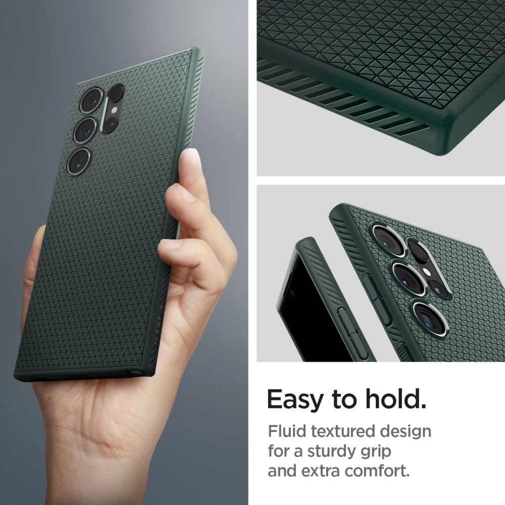 Spigen Liquid Air Case for Samsung Galaxy S24 Ultra - Dark Greeneng