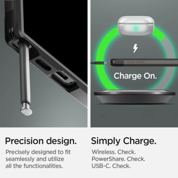 Spigen Tough Armor Case for Samsung Galaxy S24 Ultra - Metallic Grayeng