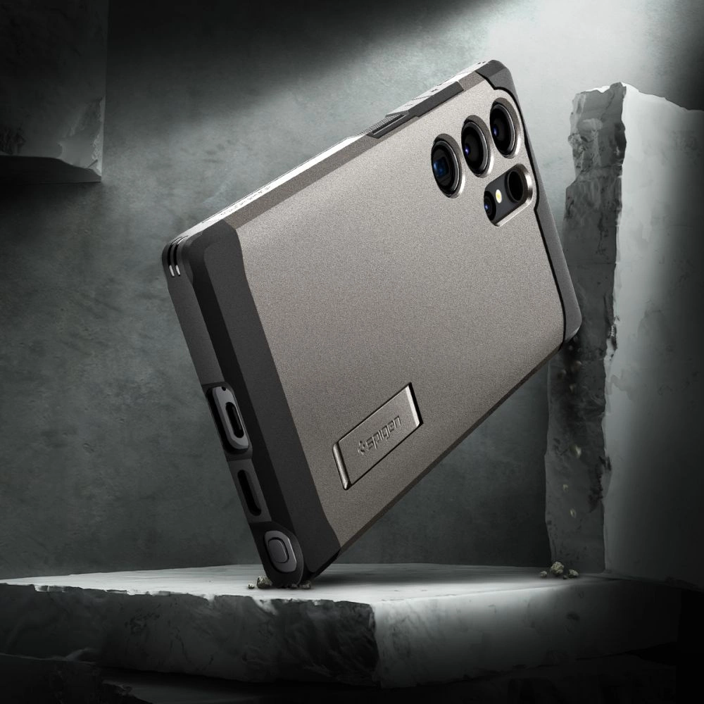 Spigen Tough Armor Case for Samsung Galaxy S24 Ultra - Metallic Grayeng