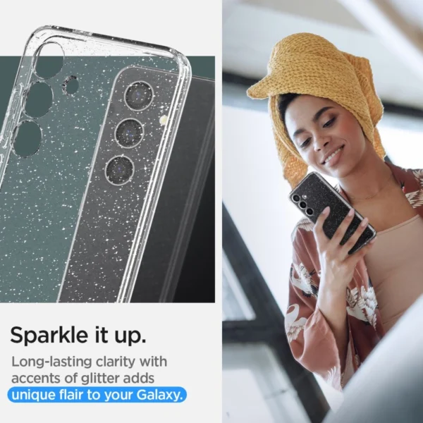 Spigen Liquid Crystal Case for Samsung Galaxy S24+ - Clear-Glittereng