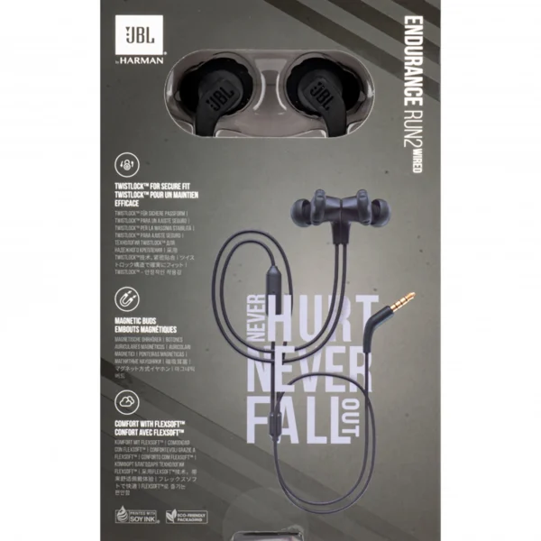 JBL Endurance Run 2 Waterproof Wired Headphones - Blackeng