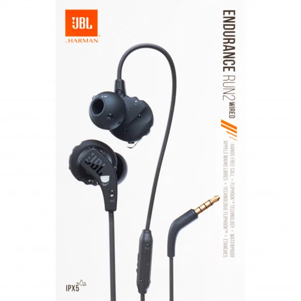 JBL Endurance Run 2 Waterproof Wired Headphones - Blackeng