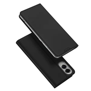 Dux Ducis Skin Pro Case for Samsung Galaxy S25 Edge with Flip and Card Slot - Blackeng