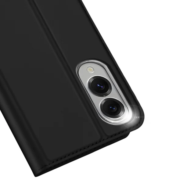 Dux Ducis Skin Pro Case for Samsung Galaxy S25 Edge with Flip and Card Slot - Blackeng