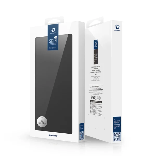 Dux Ducis Skin Pro Case for Samsung Galaxy S25 Edge with Flip and Card Slot - Blackeng