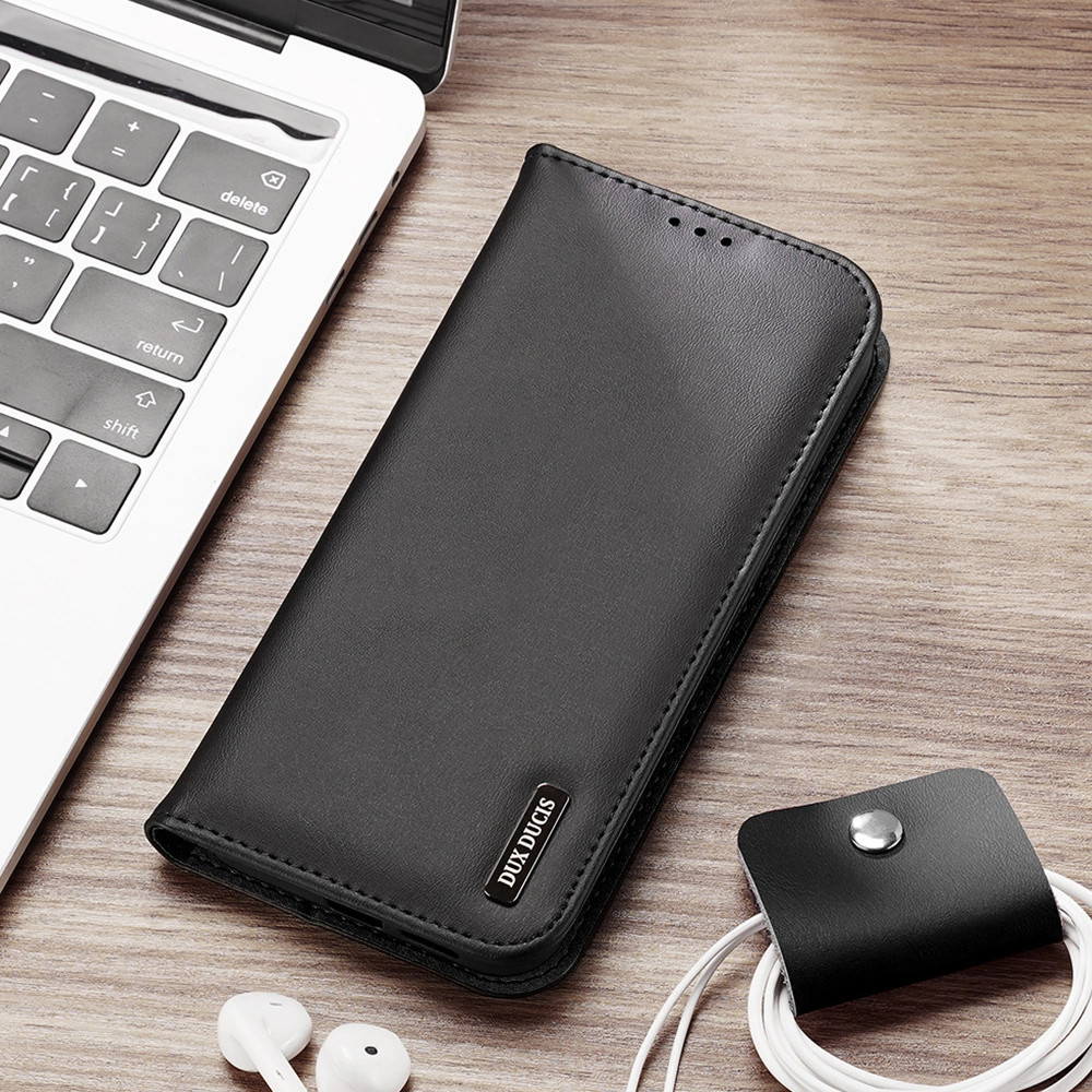 Dux Ducis Hivo Samsung Galaxy S25 Edge Case with Flip and RFID Protection - Blackeng