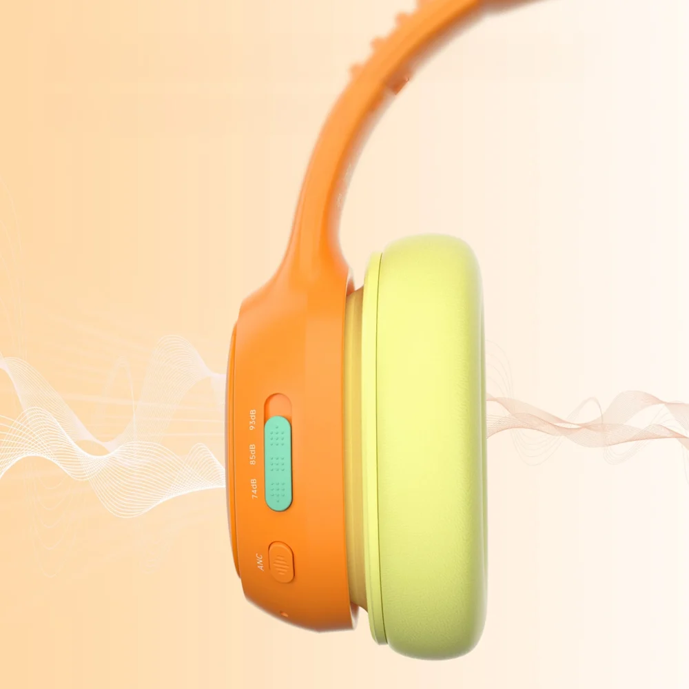 Tronsmart KH03 Wireless Headphones with ANC, for Kids, Safe - Orangeeng