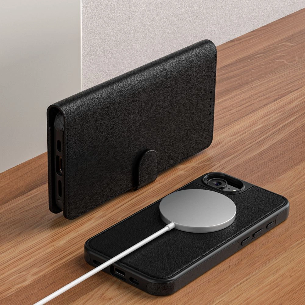 Tech-Protect Wallet MagSafe iPhone 16e Case - Matte Blackeng