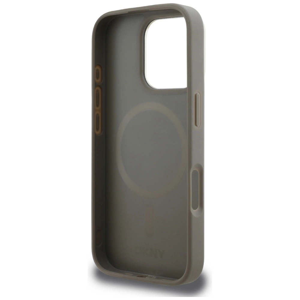 DKNY Checkered Pattern Magsafe iPhone 16 Pro Max Case - Beigeeng