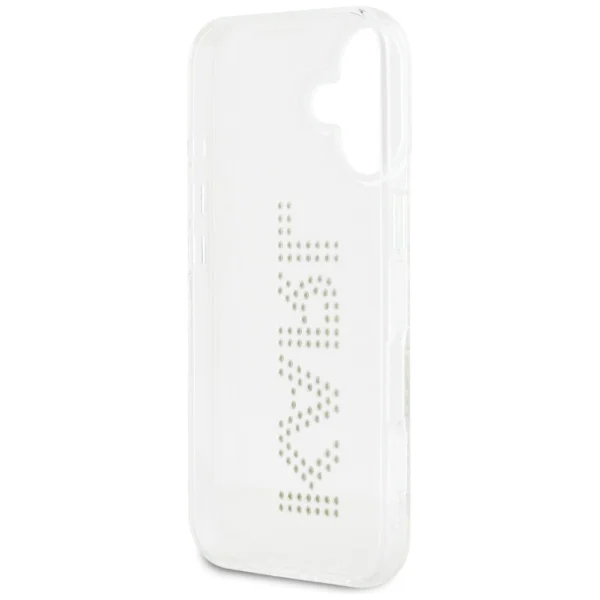 Karl Lagerfeld IML Rhinestones Logo iPhone 16 Case - Transparenteng