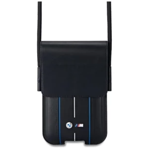 BMW Phone Pouch Blue Stripes Phone Bag - Blackeng