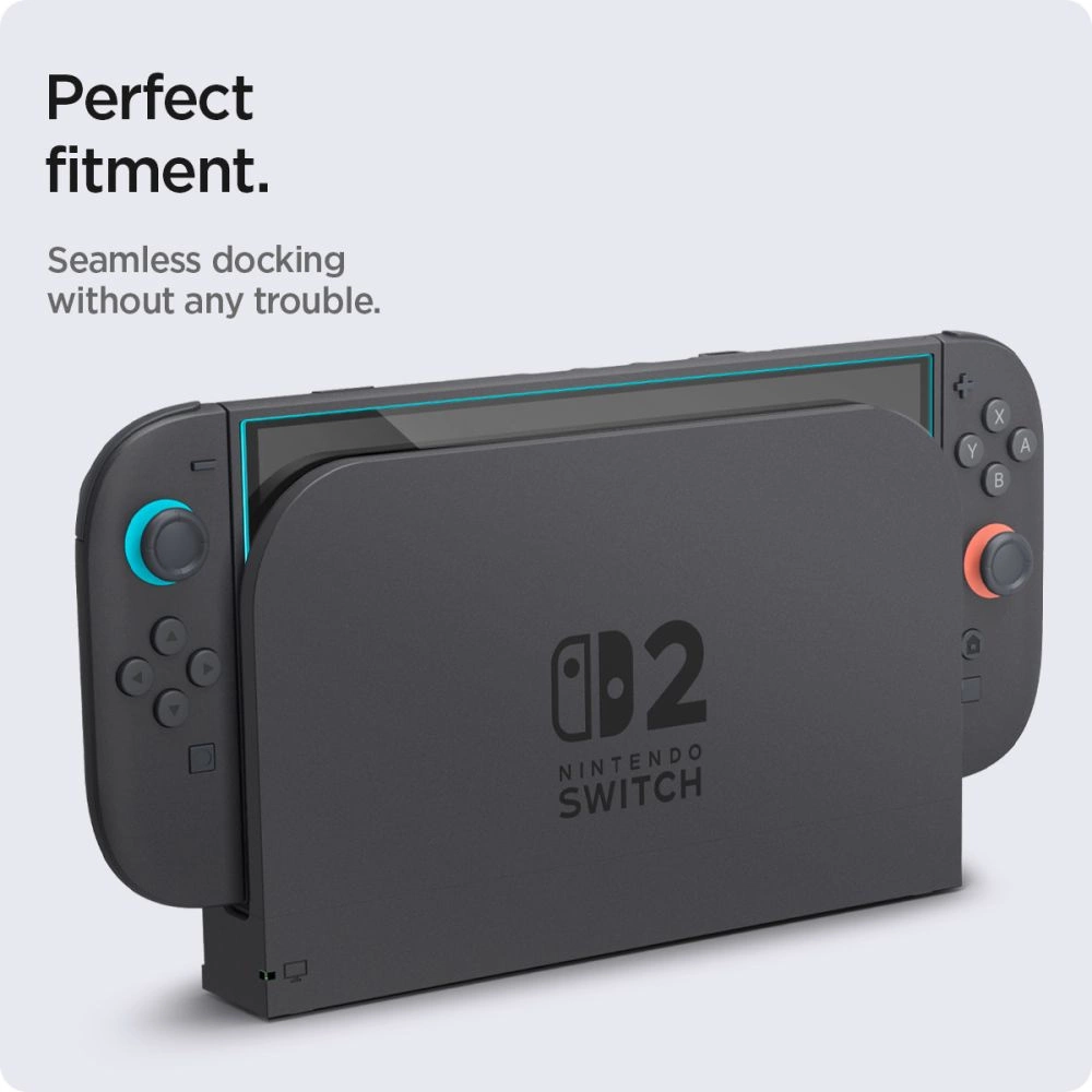 Tempered Glass Spigen Glas.TR EZ Fit 2-pack for Nintendo Switch 2eng
