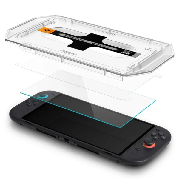 Tempered Glass Spigen Glas.TR EZ Fit 2-pack for Nintendo Switch 2eng