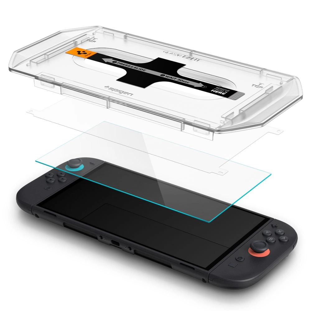 Tempered Glass Spigen Glas.TR EZ Fit 2-pack for Nintendo Switch 2eng