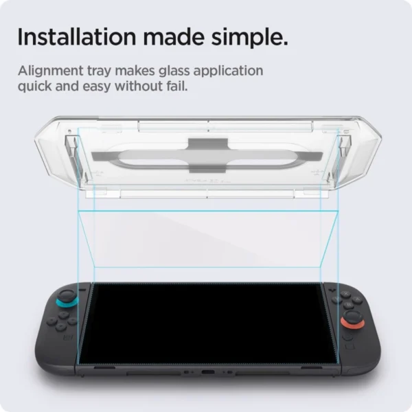 Tempered Glass Spigen Glas.TR EZ Fit 2-pack for Nintendo Switch 2eng
