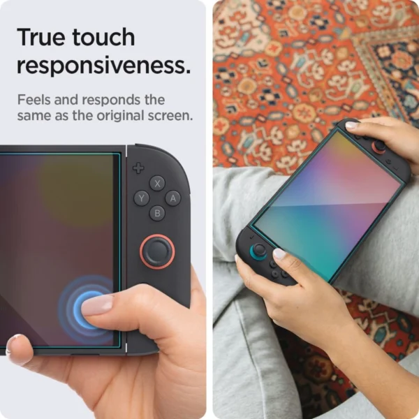 Tempered Glass Spigen Glas.TR EZ Fit 2-pack for Nintendo Switch 2eng